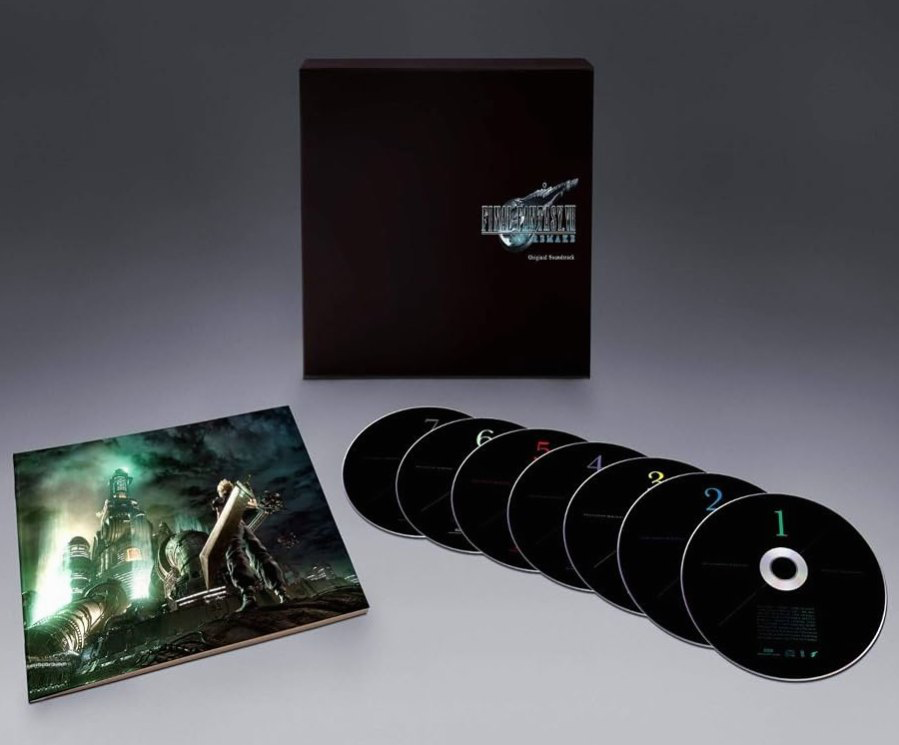 Final Fantasy VII original soundtrack multi-disc CD set with artwork
