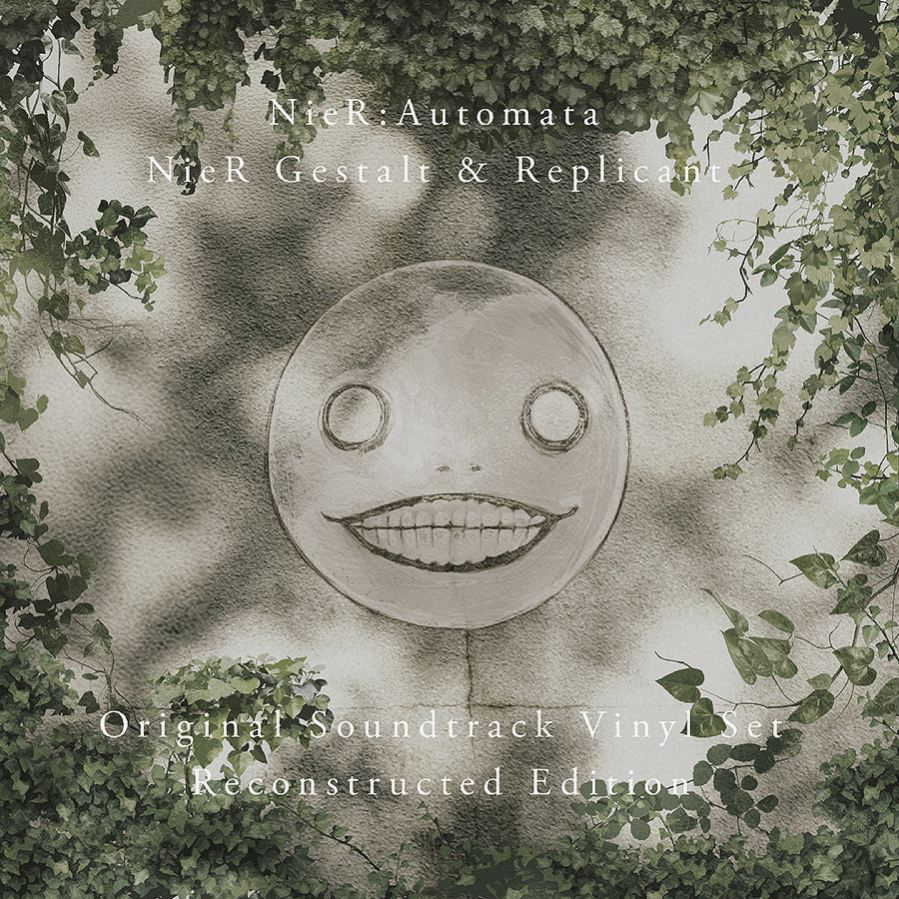 NieR Automata soundtrack vinyl records displayed with sleeve artwork